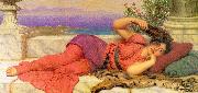 John William Godward Noonday Rest oil painting artist